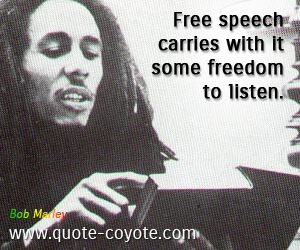 Free quotes - Free speech carries with it some freedom to listen.