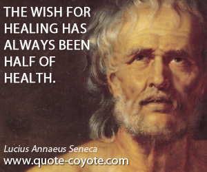 Wish quotes - The wish for healing has always been half of health.