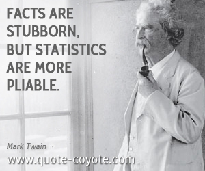  quotes - Facts are stubborn, but statistics are more pliable.