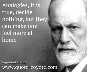 Feel quotes - Analogies, it is true, decide nothing, but they can make one feel more at home.