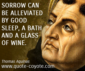 Sleep quotes - Sorrow can be alleviated by good sleep, a bath and a glass of wine.