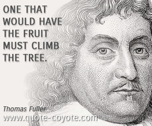 Climb quotes - One that would have the fruit must climb the tree.